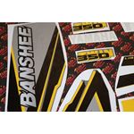 Vito's vinyl decal graphics kit 14MIL sticker Yamaha Banshee GRAY YELLOW 19982