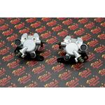 2 x Yamaha Banshee front brake calipers brakes & new pads left + right SILVER