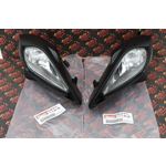 2 x Headlights + bulbs + plastic surround + socket Yamaha YFZ450 Raptor 700 700R