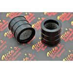 NEW 2 x HIGH TEMP Yamaha Banshee OEM pipe clamps rubber connectors BLACK