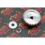 Vito's Banshee BILLET GEAR aluminum water pump impeller drive gear pin clip