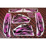 Vito's custom vinyl graphics 14MIL sticker Yamaha Banshee BLACK & PINK 1987-20062