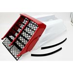 NEW Vito's Yamaha Banshee plastic gas tank side covers grill CHERRY WHITE 2004
