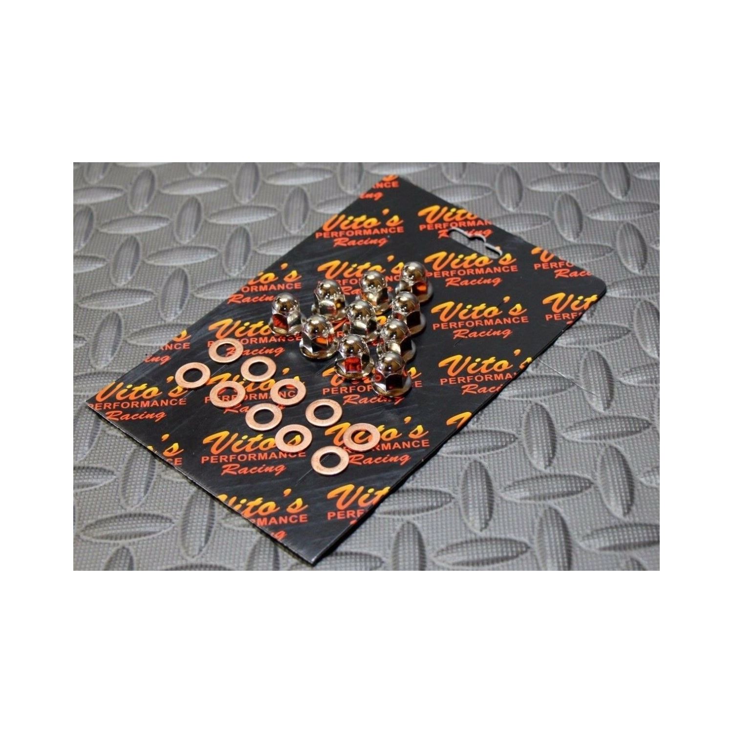 VITO's Polished acorn head nuts + washers Yama