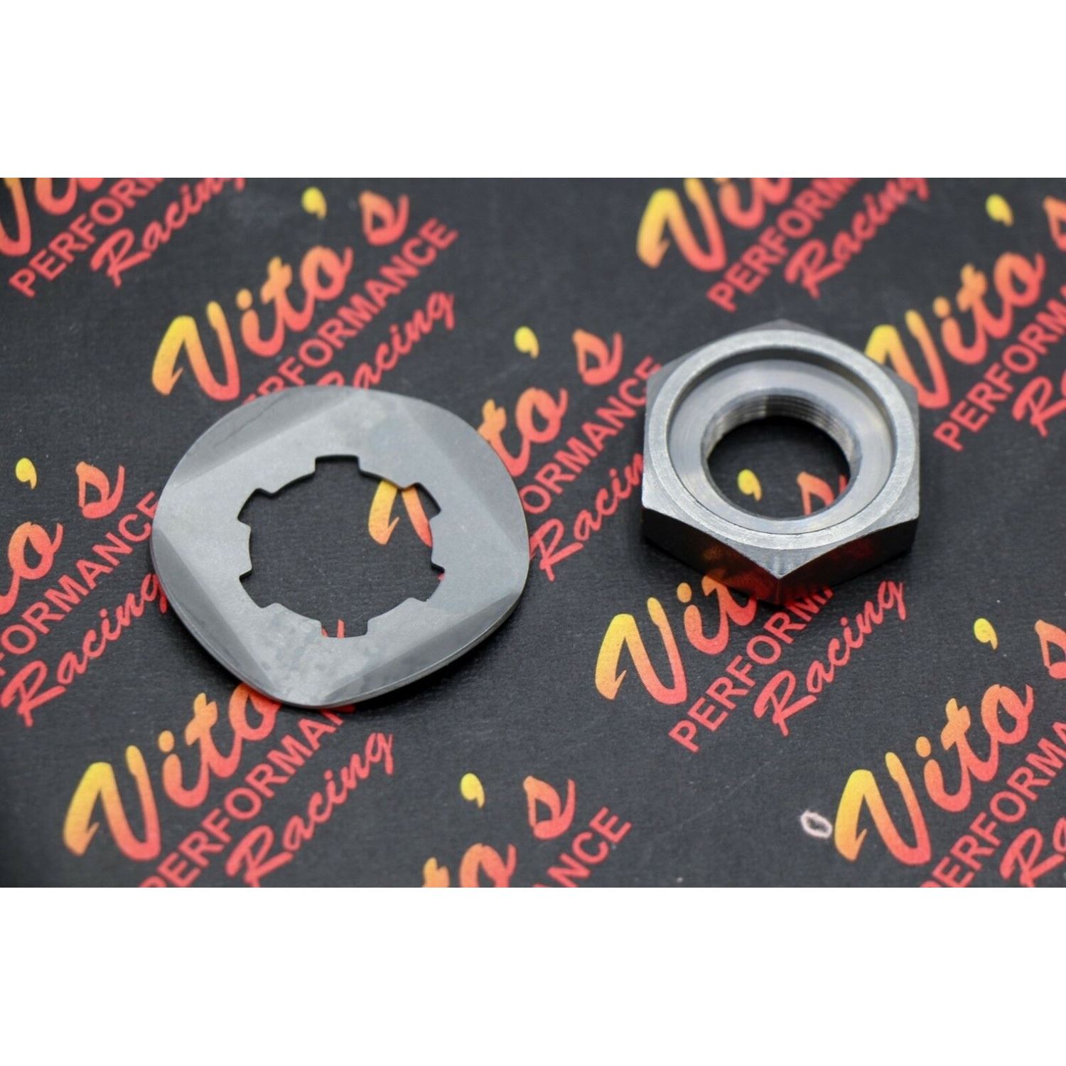 NEW Yamaha Banshee chain front sprocket NUT + LOCK