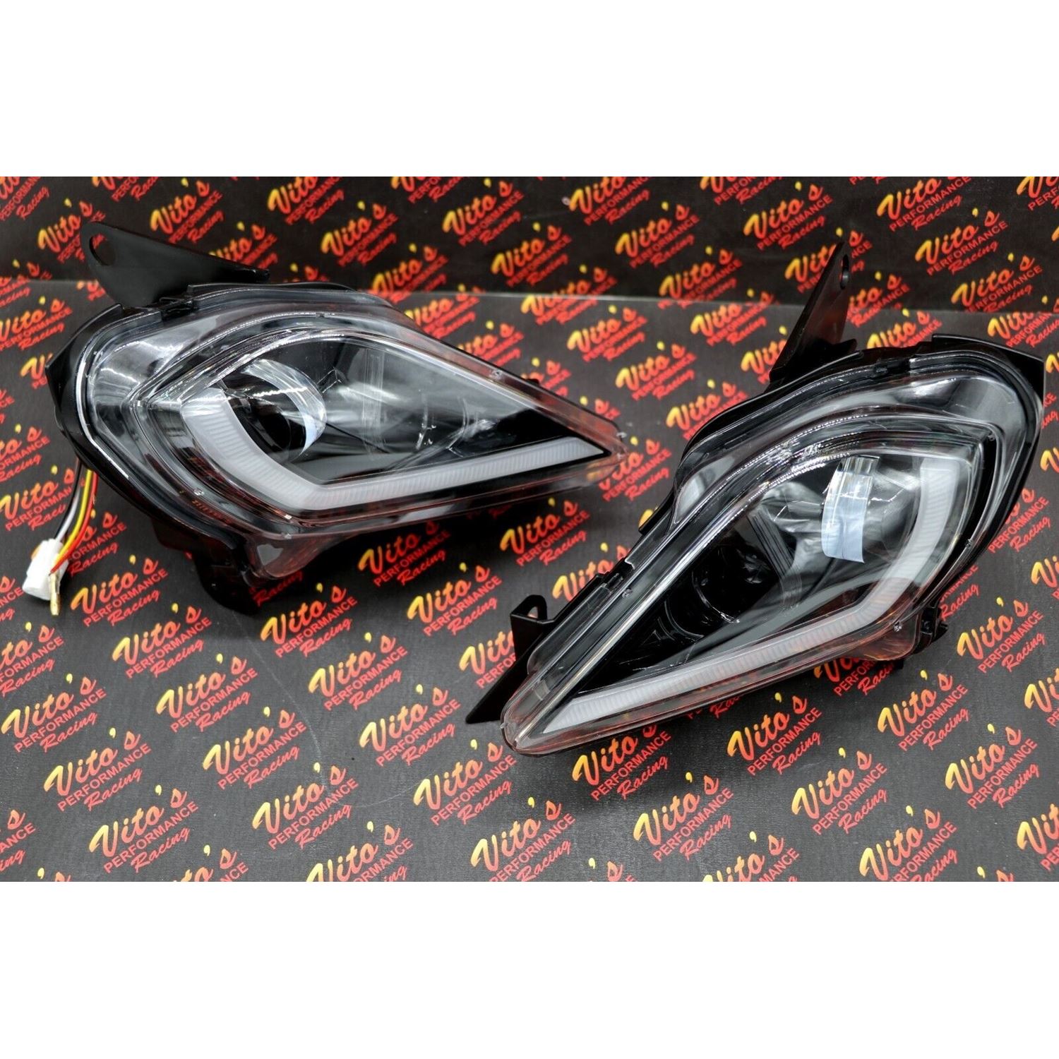 2 x LED Headlights Yamaha YFZ450R Raptor 700 700R