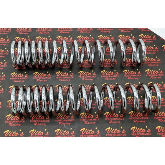2 x front shock springs Yamaha Banshee 1987-2006 CHROME PLATED (one pair)