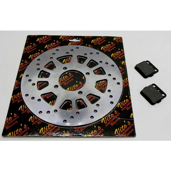 Vito's Performance rear wheel disc rotor Yamaha Banshee Raptor 660 brake pads