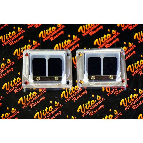 Banshee 87-06 Vito's Performance billet BULLSEYE REED CAGES carbon flex reeds