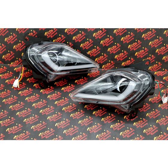 2 x LED Headlights Yamaha YFZ450R Raptor 700 700R YFZ450 WOLVERINE4