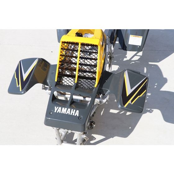 Yamaha Banshee fenders + gas tank plastic + grill + graphics GRAY & YELLOW 1998
