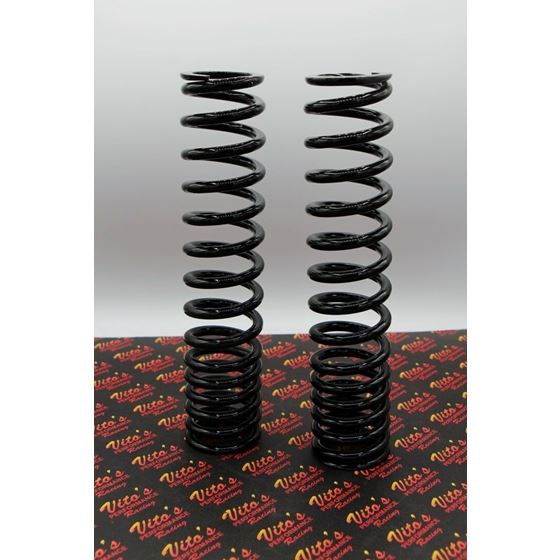 2 x front shock springs Yamaha Banshee 1987-2006 POWDERCOATED BLACK (one pair)
