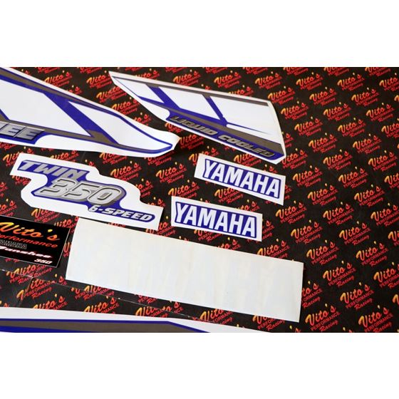 Vito's vinyl decal graphics kit 14MIL sticker Yamaha Banshee BLUE WHITE 20012