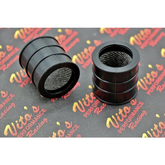 NEW 2 x HIGH TEMP Yamaha Banshee OEM pipe clamps rubber connectors BLACK