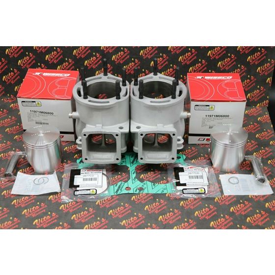 392cc ASSASSIN Cylinders BIG BORE Banshee TOP END KIT - Bolt on 68 horsepower!