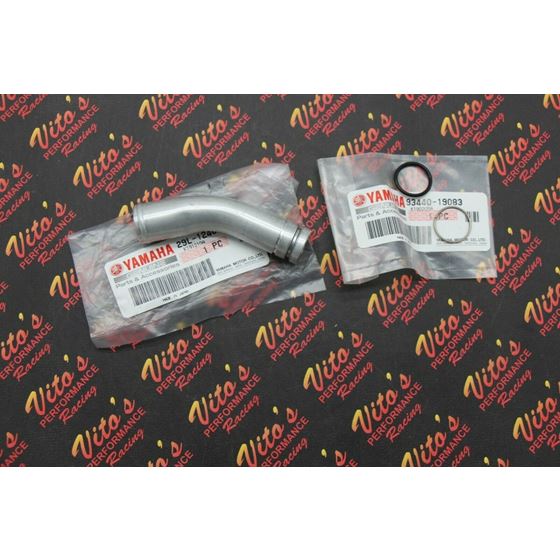 NEW Yamaha Banshee water pump elbow neck joint tube coolant o-ring clip