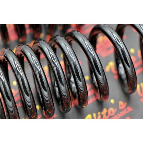 2 x front shock springs Yamaha Banshee 1987-2006 POWDERCOATED BLACK (one pair)
