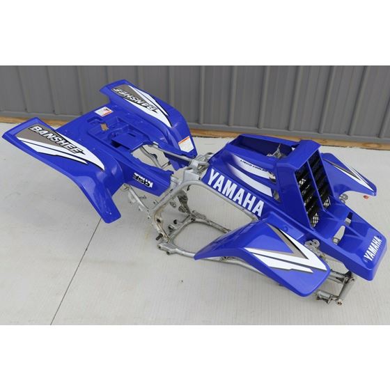 Yamaha Banshee fenders + gas tank plastic + rad cover grill + graphics BLUE 1999