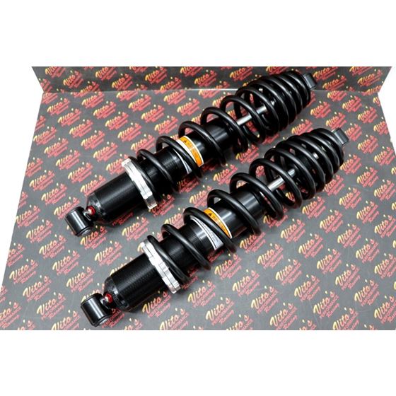 2 x NEW FRONT SHOCKS Polaris RANGER 400 500 570 800 springs 16.5" BLACK